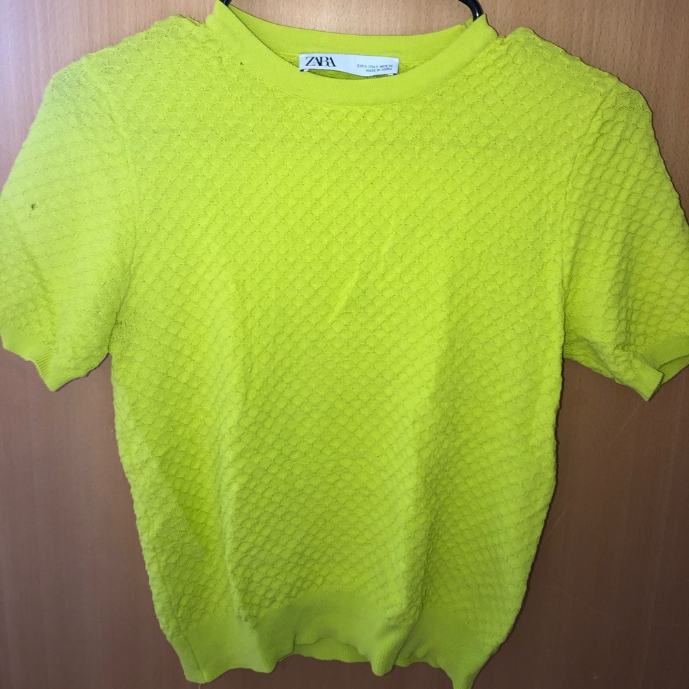 Neon Green Zara Top